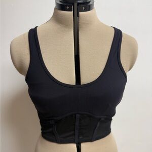 ALO Yoga Black Cropped Tank Top